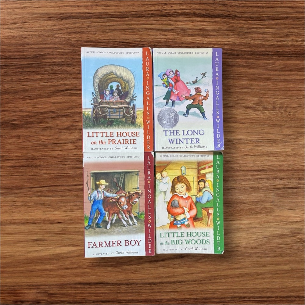 Little House on the Prairie 4 Book Set : Books 1 2 3 & 6 Laura Ingalls Wilder
